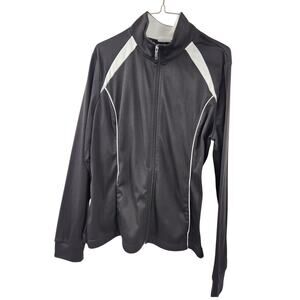 Danskin Now Black Full Zip Workout Athletic Jacket Womens Size Extra Large XL